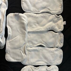 12 Fanny Fluff White Cloth Diaper Inserts